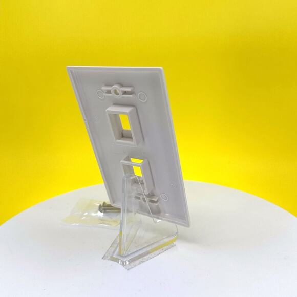 Steren 310-202 2-Cavity Ivory Keystone Plate Wall Plate (10-Pack) - Picture 16 of 16